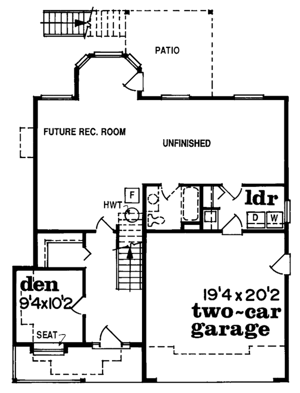 House Blueprint - Country Floor Plan - Main Floor Plan #47-790