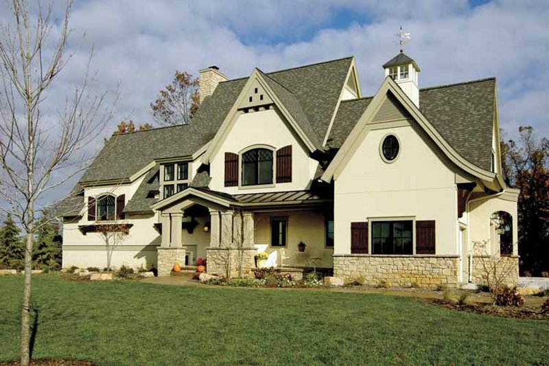 Home Plan - Exterior - Front Elevation 3 for European House Plan #928-25 - 6 bed, 3.5 bath