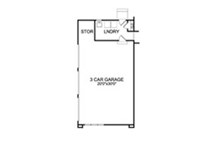 Floor Plan - Lower Floor for Country House Plan #456-35 - 4 bed, 3.5 bath