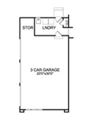 Floor Plan - Lower Floor for Country House Plan #456-35 - 4 bed, 3.5 bath