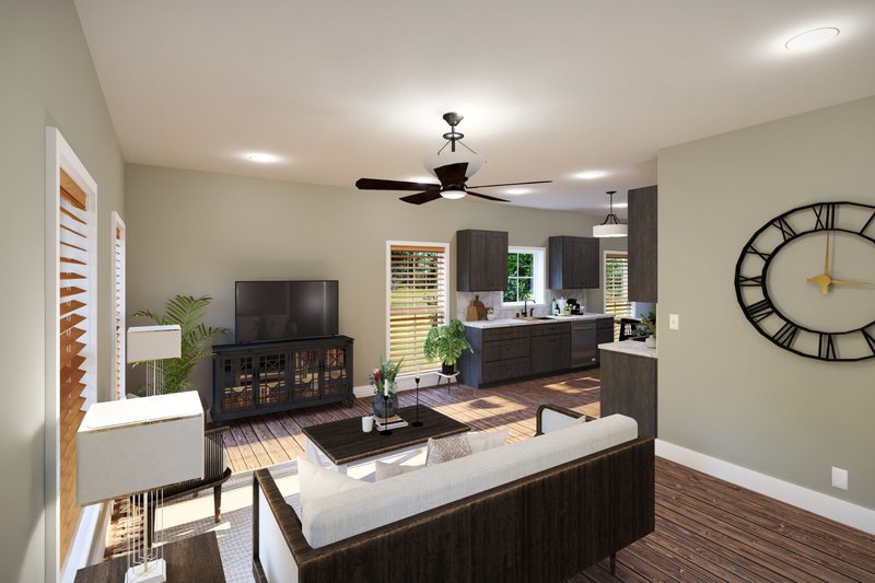 Dream House Plan - Interior - Entry for Cottage House Plan #44-304 - 2 bed, 2 bath