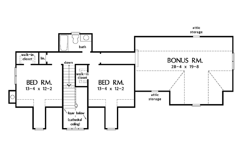 Dream House Plan - Floor Plan - Upper Floor for Country House Plan #929-509 - 3 bed, 2.5 bath