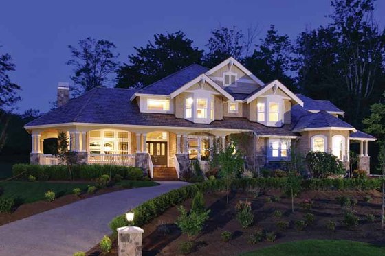Exterior - Front Elevation 6 for Craftsman House Plan #132-241 - 4 bed, 3.5 bath