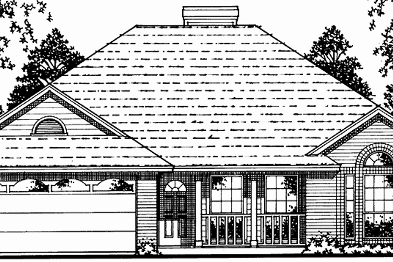 House Plan Design - Country Exterior - Front Elevation Plan #42-663
