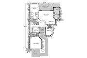 Mediterranean Style House Plan - 3 Beds 3 Baths 2704 Sq/Ft Plan #420-209 