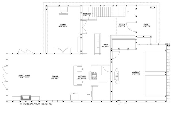 House Blueprint - Contemporary Floor Plan - Main Floor Plan #928-367