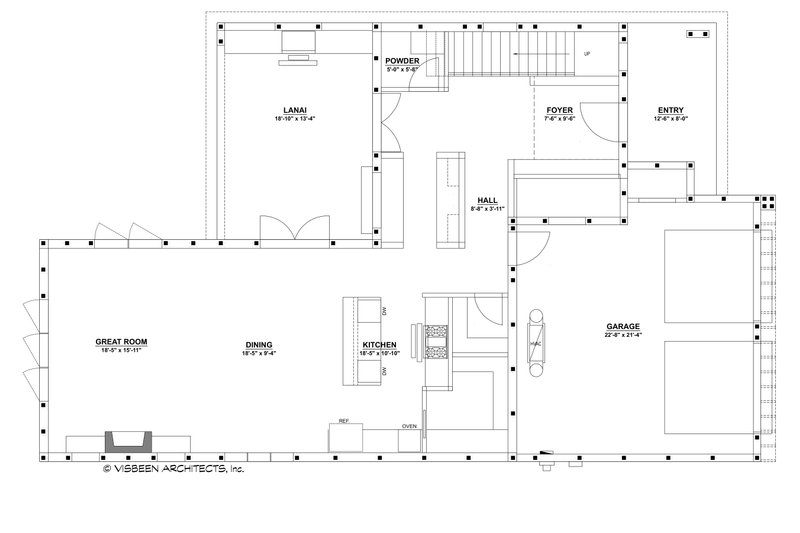 House Plan Design - Floor Plan - Main Floor for Contemporary House Plan #928-367 - 3 bed, 2.5 bath