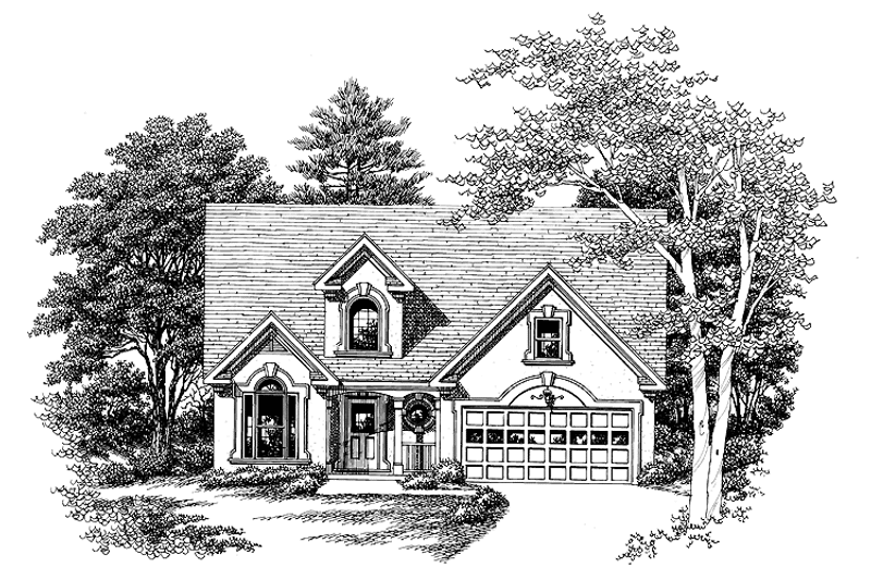 Home Plan - Exterior - Front Elevation 3 for Mediterranean House Plan #927-247 - 3 bed, 2.5 bath