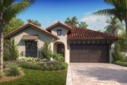 Mediterranean Style House Plan - 3 Beds 3 Baths 1822 Sq/Ft Plan #27-575 