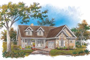 Country Exterior - Front Elevation Plan #929-630