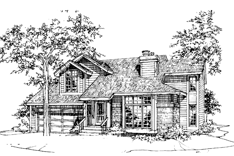 Architectural House Design - Craftsman Exterior - Front Elevation Plan #320-947