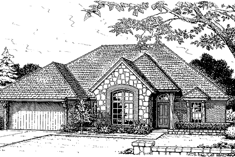 Home Plan - European Exterior - Front Elevation Plan #310-1182