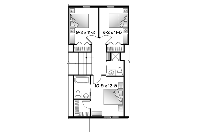 Home Plan - Floor Plan - Upper Floor for Country House Plan #23-2495 - 4 bed, 3.5 bath