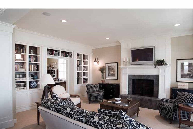 Home Plan - Interior - Family Room for Craftsman House Plan #928-59 - 3 bed, 2.5 bath