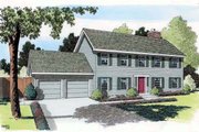 Colonial Style House Plan - 4 Beds 2.5 Baths 2224 Sq/Ft Plan #312-449 