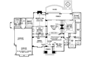 European Style House Plan - 4 Beds 4.5 Baths 4278 Sq/Ft Plan #929-813 