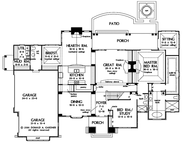 Home Plan - European Floor Plan - Main Floor Plan #929-813