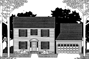 Classical Exterior - Front Elevation Plan #1053-1
