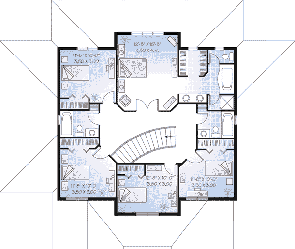 Dream House Plan - Floor Plan - Upper Floor Plan #23-491