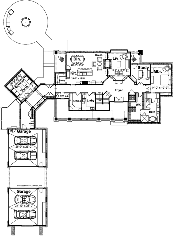 Home Plan - Traditional Floor Plan - Main Floor Plan #928-33