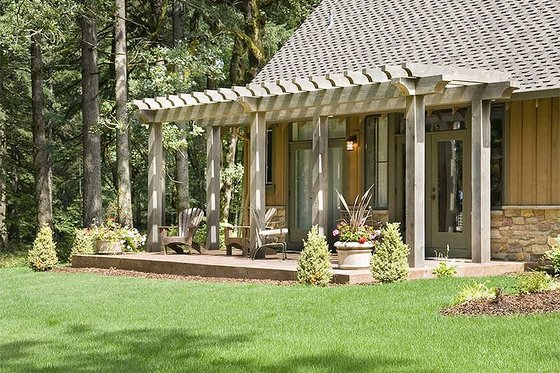 Rear View - 5200 square foot Craftsman Home