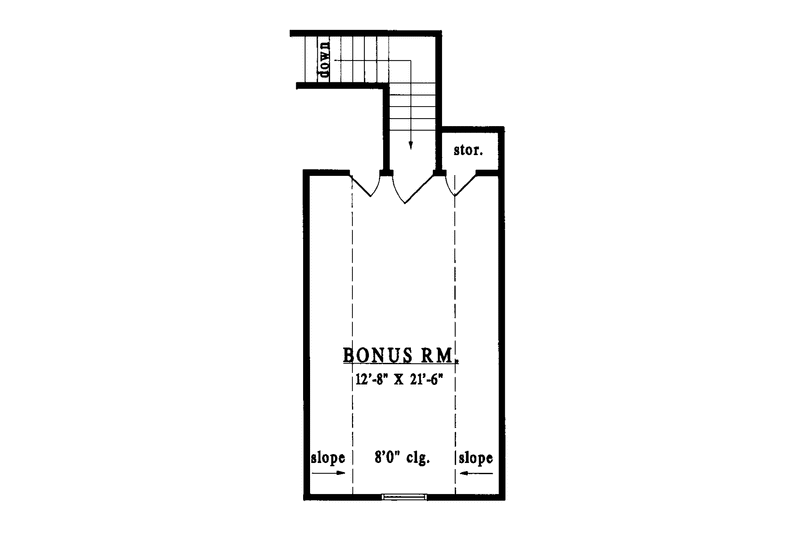House Design - Floor Plan - Other Floor for Country House Plan #42-429 - 3 bed, 2 bath