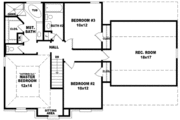 European Style House Plan - 3 Beds 2.5 Baths 1991 Sq/Ft Plan #81-658 