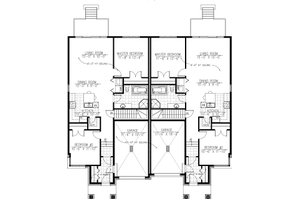 1100 square foot duplex 2 bedroom 1 bath house plan