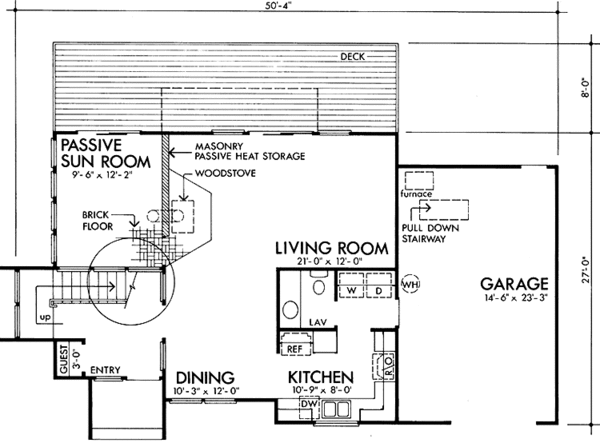 House Plan Design - Contemporary Floor Plan - Main Floor Plan #320-1179