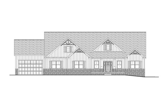 Exterior - Front Elevation 9 for Farmhouse House Plan #1089-1 - 3 bed, 2.5 bath