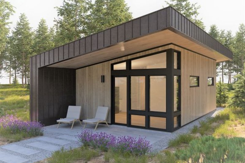 Plan 895-148 — Modern Bungalow, 600 sq ft (Houseplans.com)