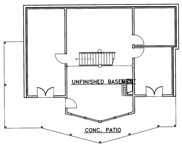 Dream House Plan - Mediterranean Floor Plan - Lower Floor Plan #117-813