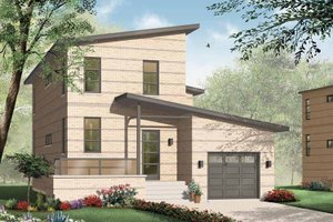 Contemporary Exterior - Front Elevation Plan #23-2369
