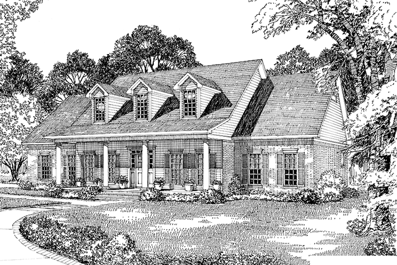 Home Plan - Classical Exterior - Front Elevation Plan #17-2623