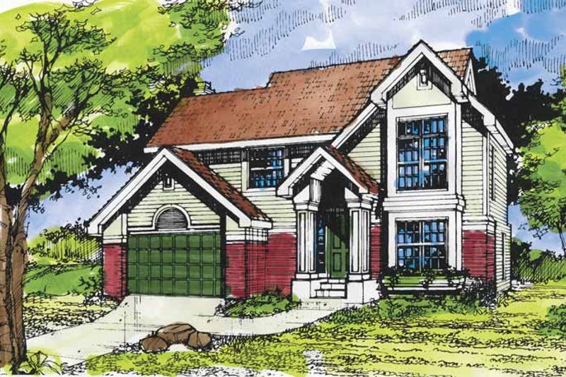 Dream House Plan - Traditional Exterior - Front Elevation Plan #320-949