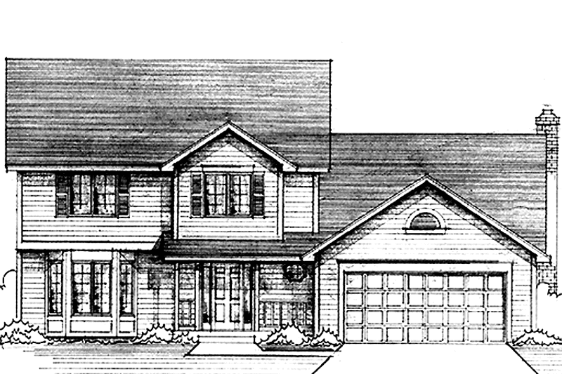 Dream House Plan - Exterior - Front Elevation 3 for Country House Plan #51-737 - 3 bed, 2.5 bath