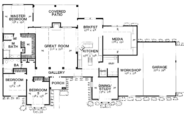 Dream House Plan - European Floor Plan - Main Floor Plan #472-251