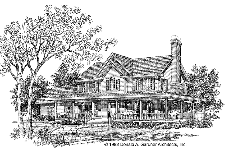 Home Plan - Exterior - Front Elevation 3 for Victorian House Plan #929-116 - 4 bed, 2.5 bath