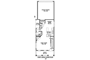 Floor Plan - Main Floor for Traditional House Plan #81-1363 - 2 bed, 2.5 bath