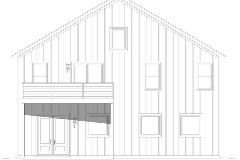 House Blueprint - Exterior - Other Elevation for Barndominium House Plan #932-1459 - 2 bed, 2.5 bath