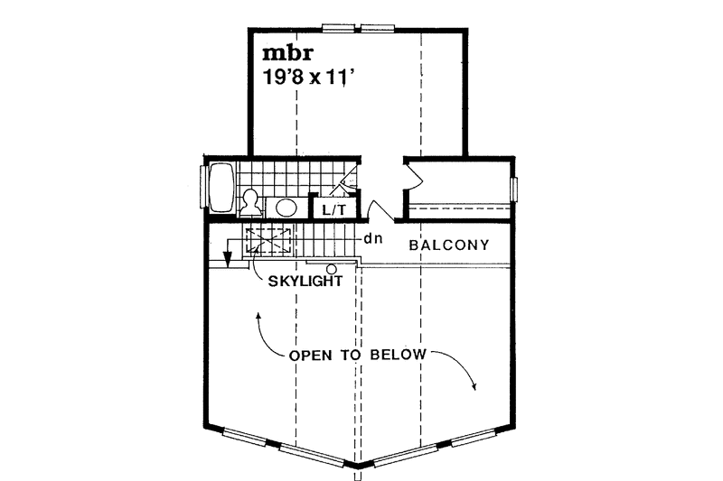 Home Plan - Floor Plan - Upper Floor for Contemporary House Plan #47-872 - 3 bed, 2 bath