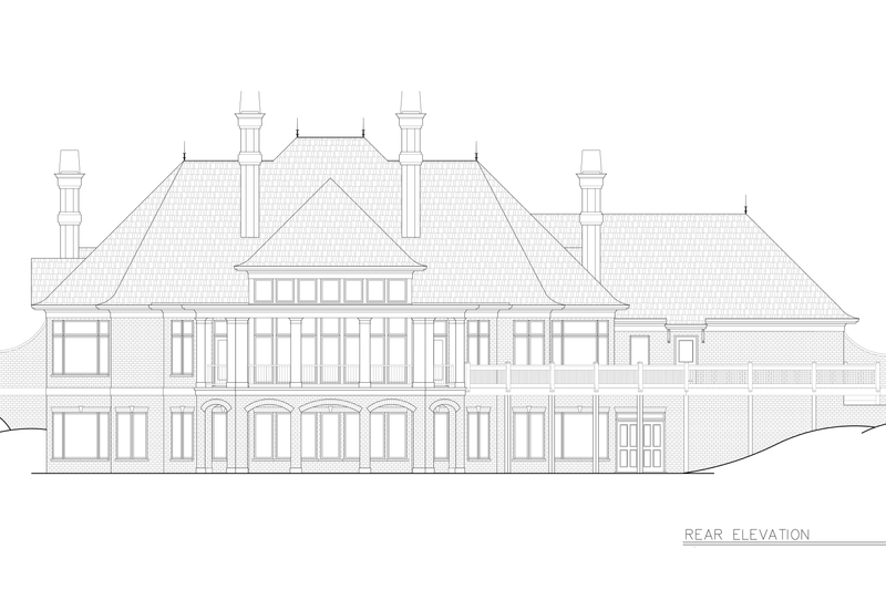 Architectural House Design - Exterior - Other Elevation 1 for Country House Plan #119-398 - 5 bed, 4 bath