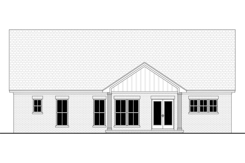 Dream House Plan - Exterior - Rear Elevation 3 for Farmhouse House Plan #430-441 - 3 bed, 2 bath