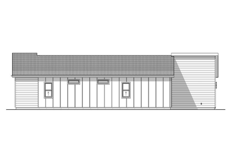 Home Plan - Exterior - Other Elevation 1 for Modern House Plan #1099-6 - 2 bed, 2 bath