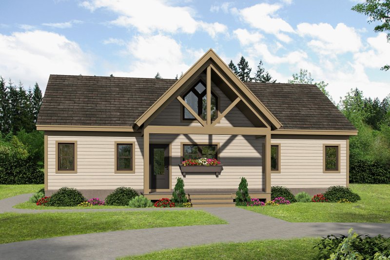 Architectural House Design - Traditional Exterior - Front Elevation Plan #932-406