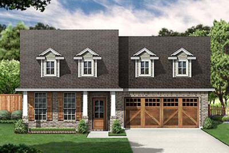 Dream House Plan - Cottage Exterior - Front Elevation Plan #84-267