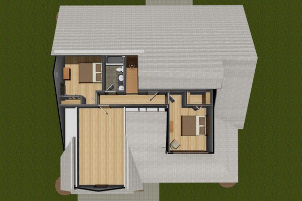 House Blueprint - Farmhouse Floor Plan - Upper Floor Plan #513-2241