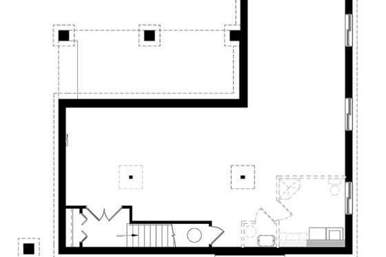 Floor Plan - Other Floor for Contemporary House Plan #23-2316 - 2 bed, 1 bath
