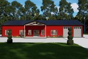 Barndominium Style House Plan - 3 Beds 2.5 Baths 2400 Sq/Ft Plan #1107-49 Exterior 