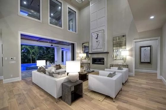 Interior - Family Room 2 for Modern House Plan #548-58 - 5 bed, 4.5 bath